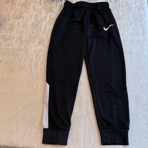 Nike Kids Black and White Joggers Boys Sz 7/L